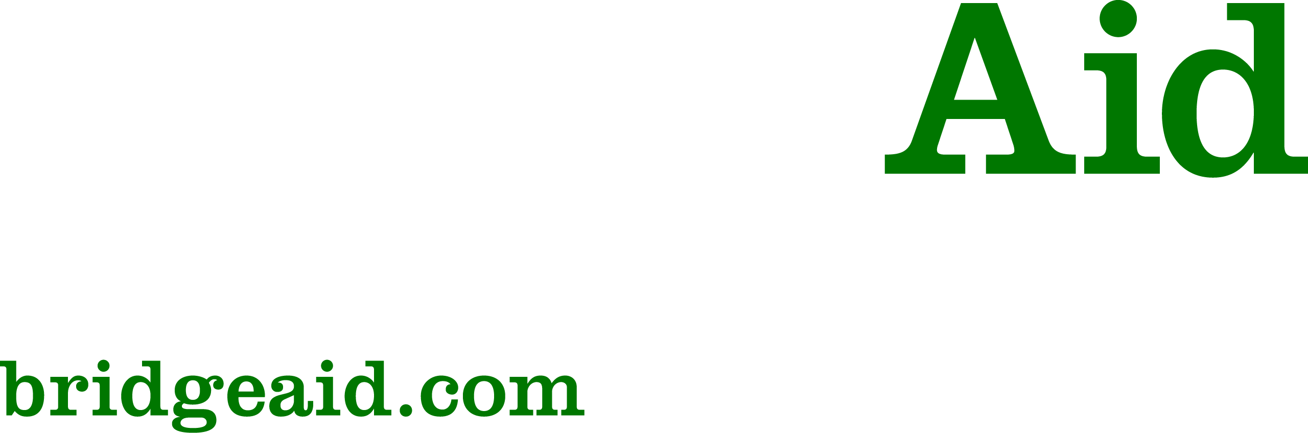 BridgeAid-Lockup2-White-Green